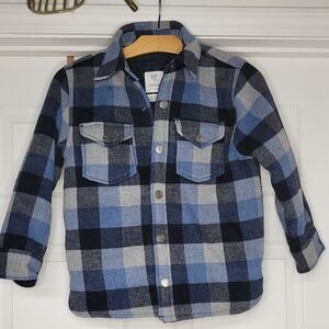 GAP Kids Plaid Wool Coat
